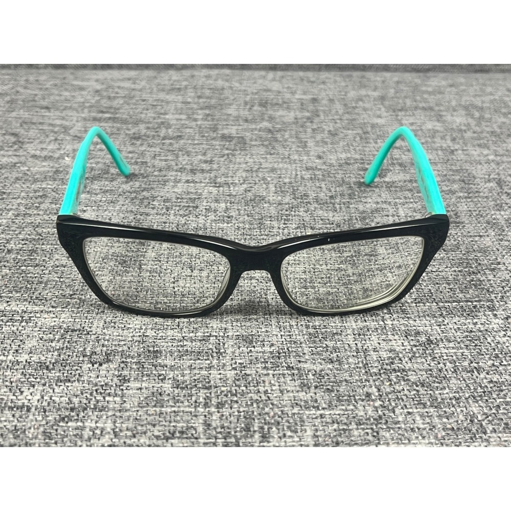 Cosmopolitan C903 Eyeglasses Black Teal Rectangular Frames 54-17-140 Womens